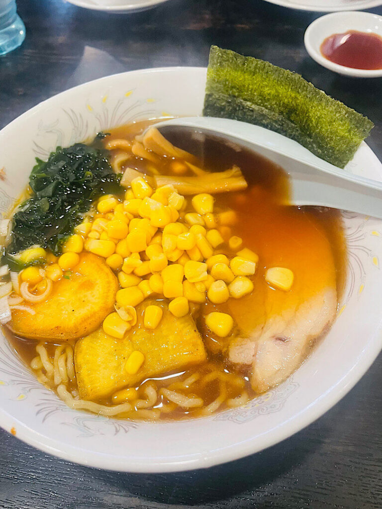 注文した川越ラーメン