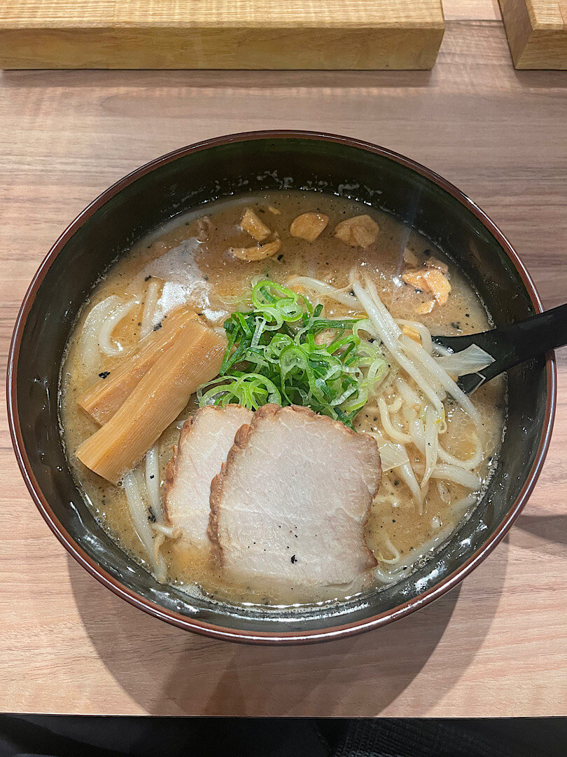 注文した、我流塩らーめん