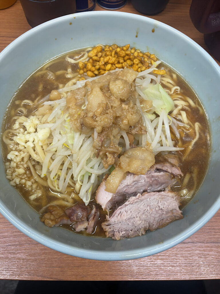 看板メニューのラーメン
