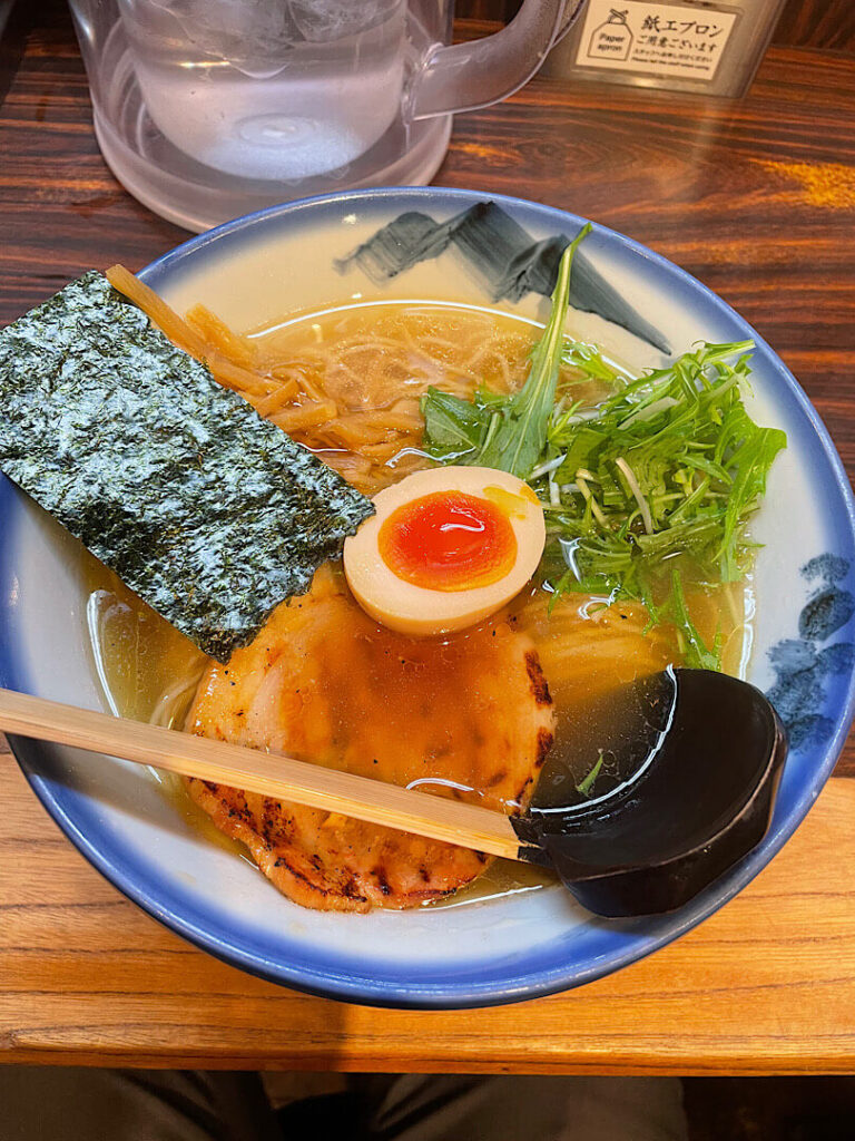 注文した柚子塩らーめん