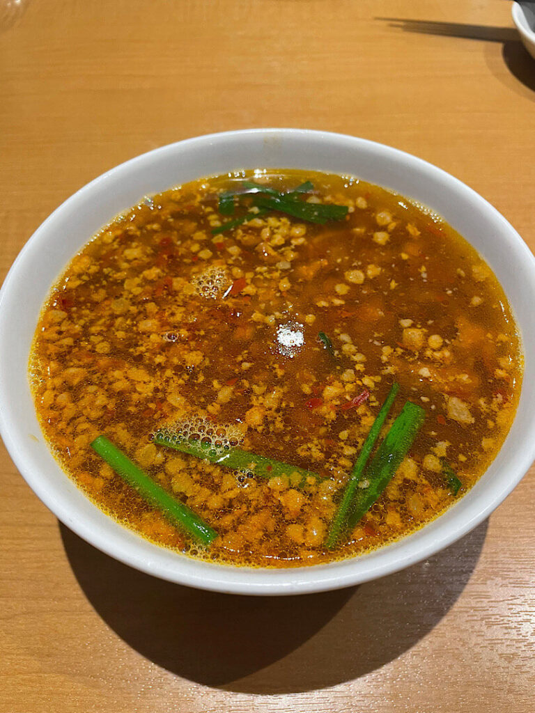 注文した台湾ラーメン