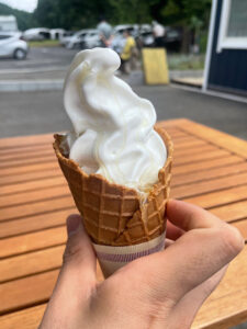 注文した『はちみつソフトクリーム』