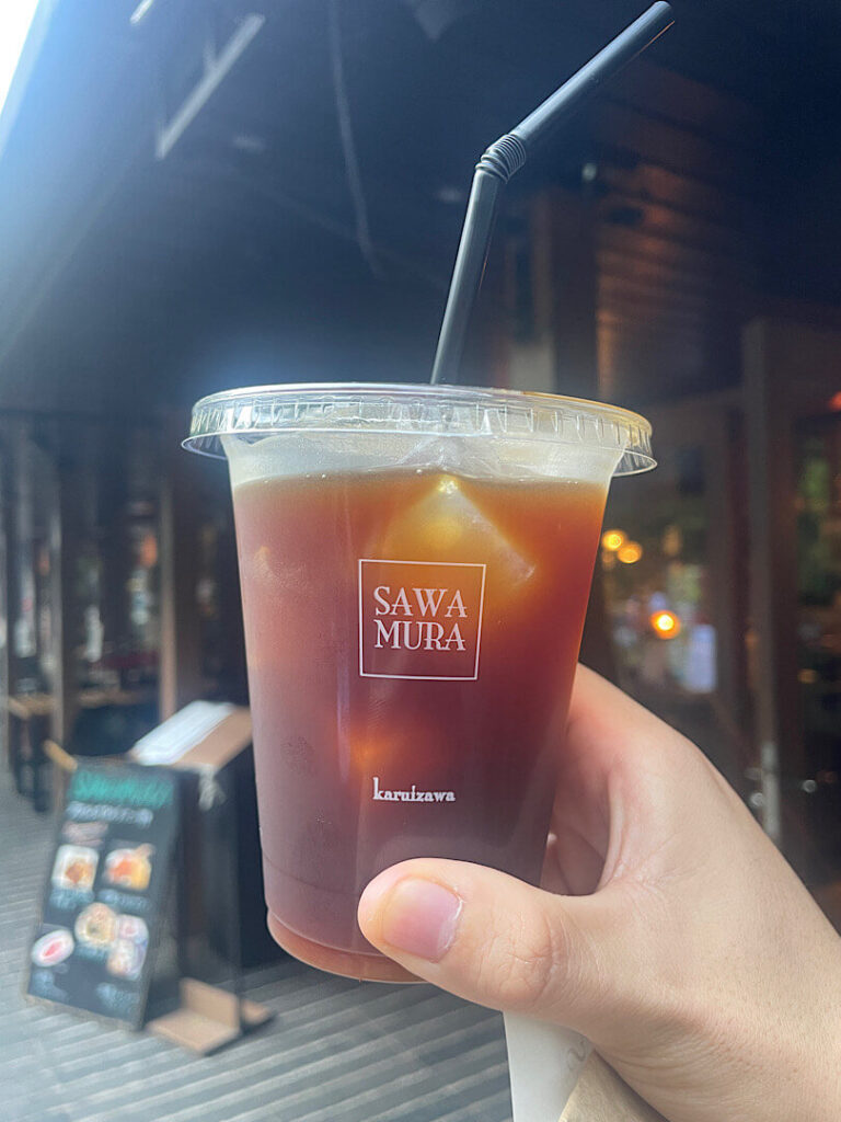 注文した沢村の「アメリカーノ」