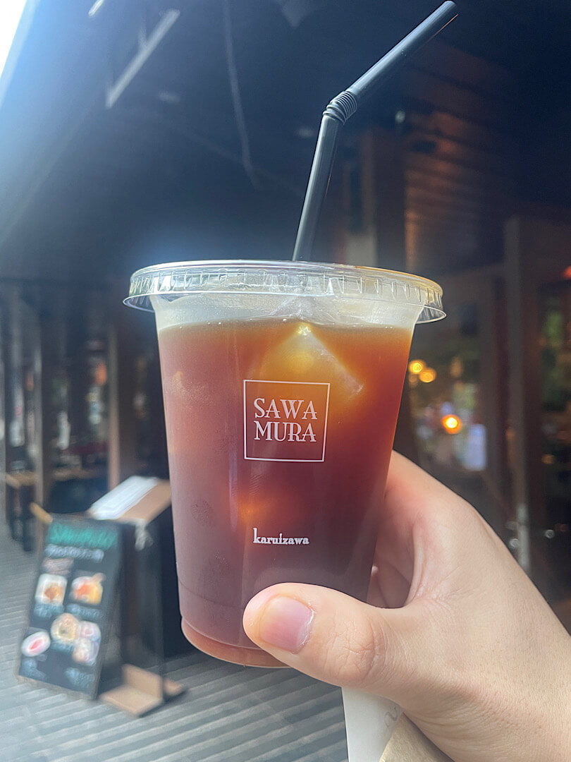 注文した沢村の「アメリカーノ」