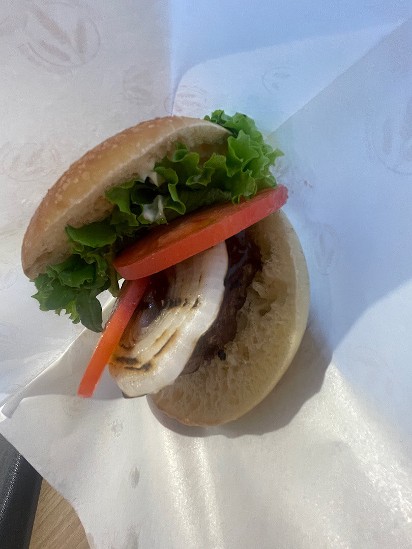 注文した、フラットブレッズのプライムバーガー