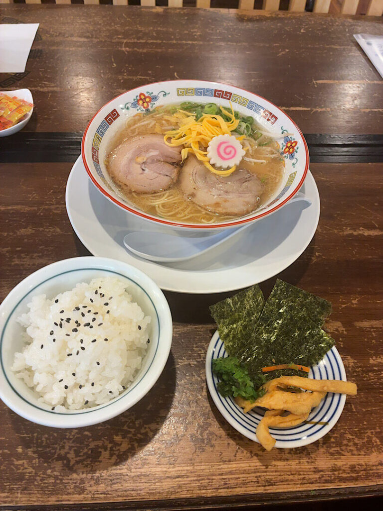 注文した、得セット（中華そば三浦）