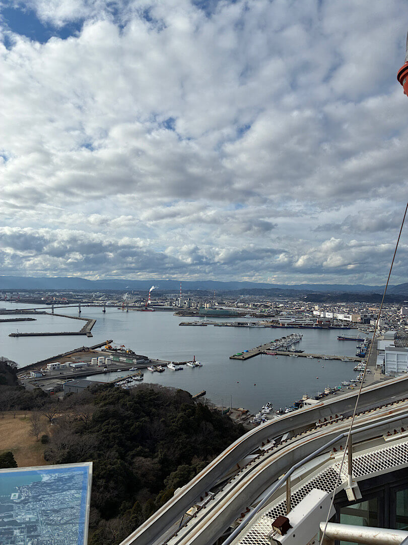 いわき市方面の景色