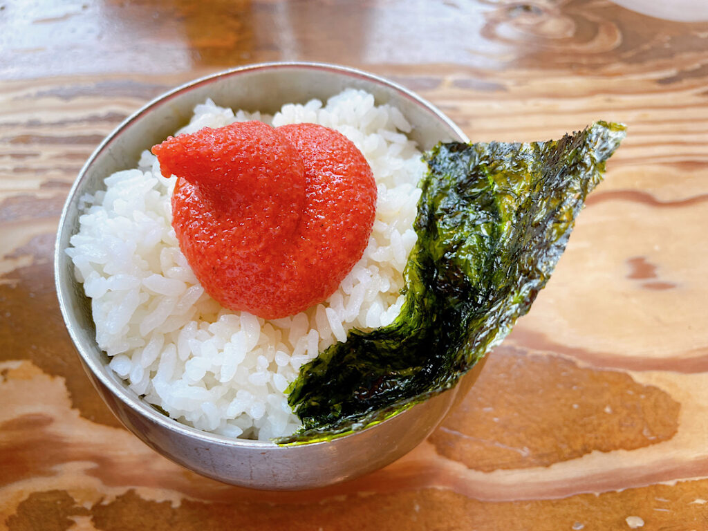 ぽっぽ屋の明太子ご飯