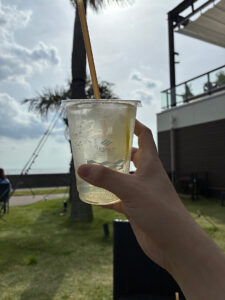 注文した、自家製ハニーレモネード