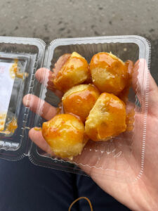 大島の名物のみそぽてと（２）