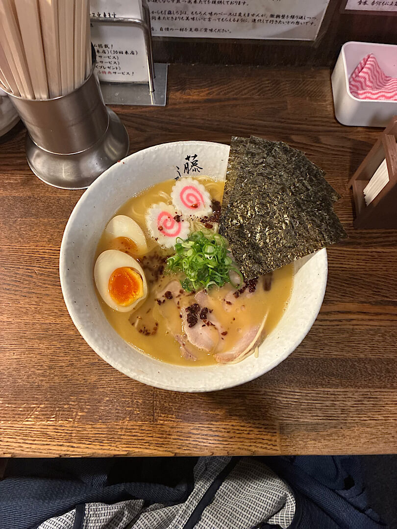 目黒にあるラーメン藤しろ(2)
