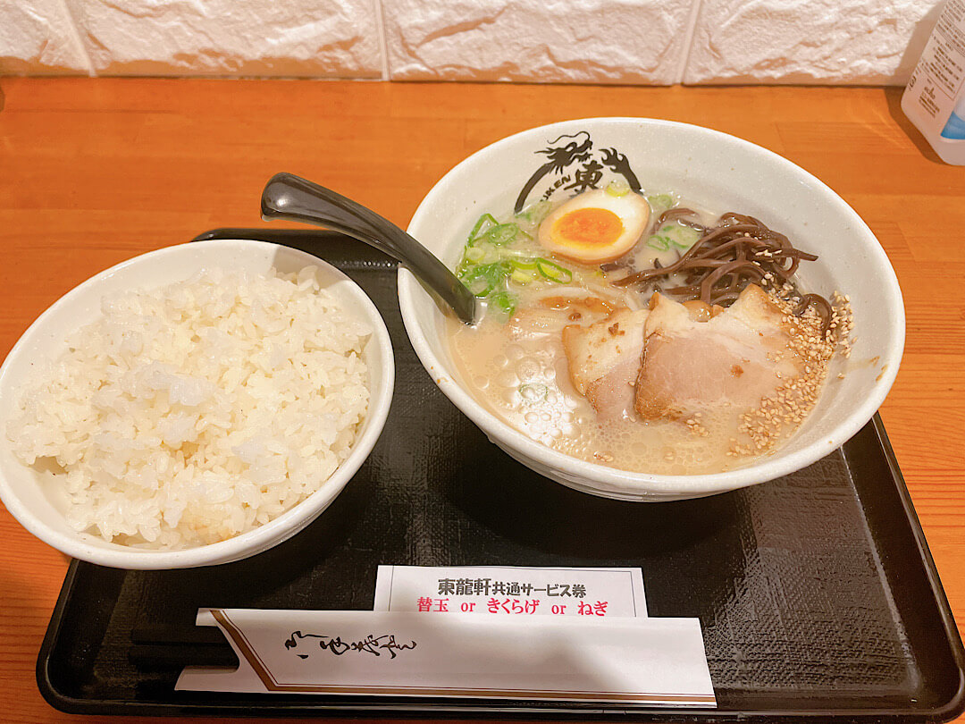 東龍軒のセットメニュー(2)